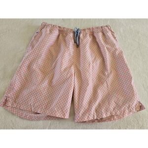 Peter Millar Mens Swim Trunks Size XL Pink